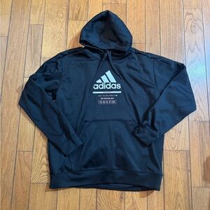 Adidas Men's Black Hoodie with Logo